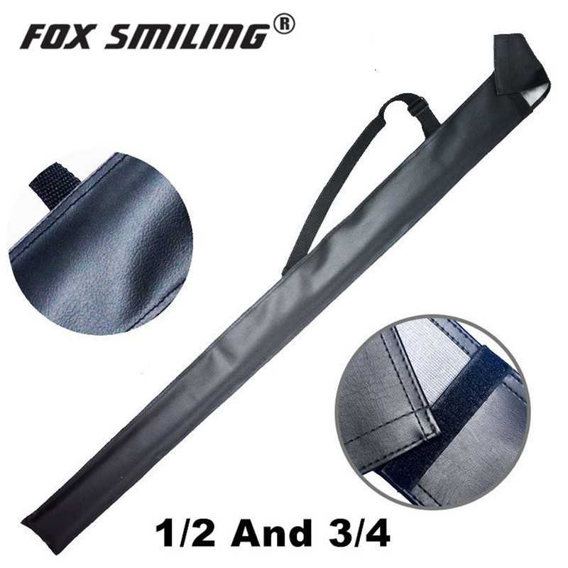 Travel Fashion Fox Smiling 3/4 Black Leather Snooker Cue Bag 112cm 1/2 Billiards 80cm Pool Bags China Trendy Outdoor - Image 4