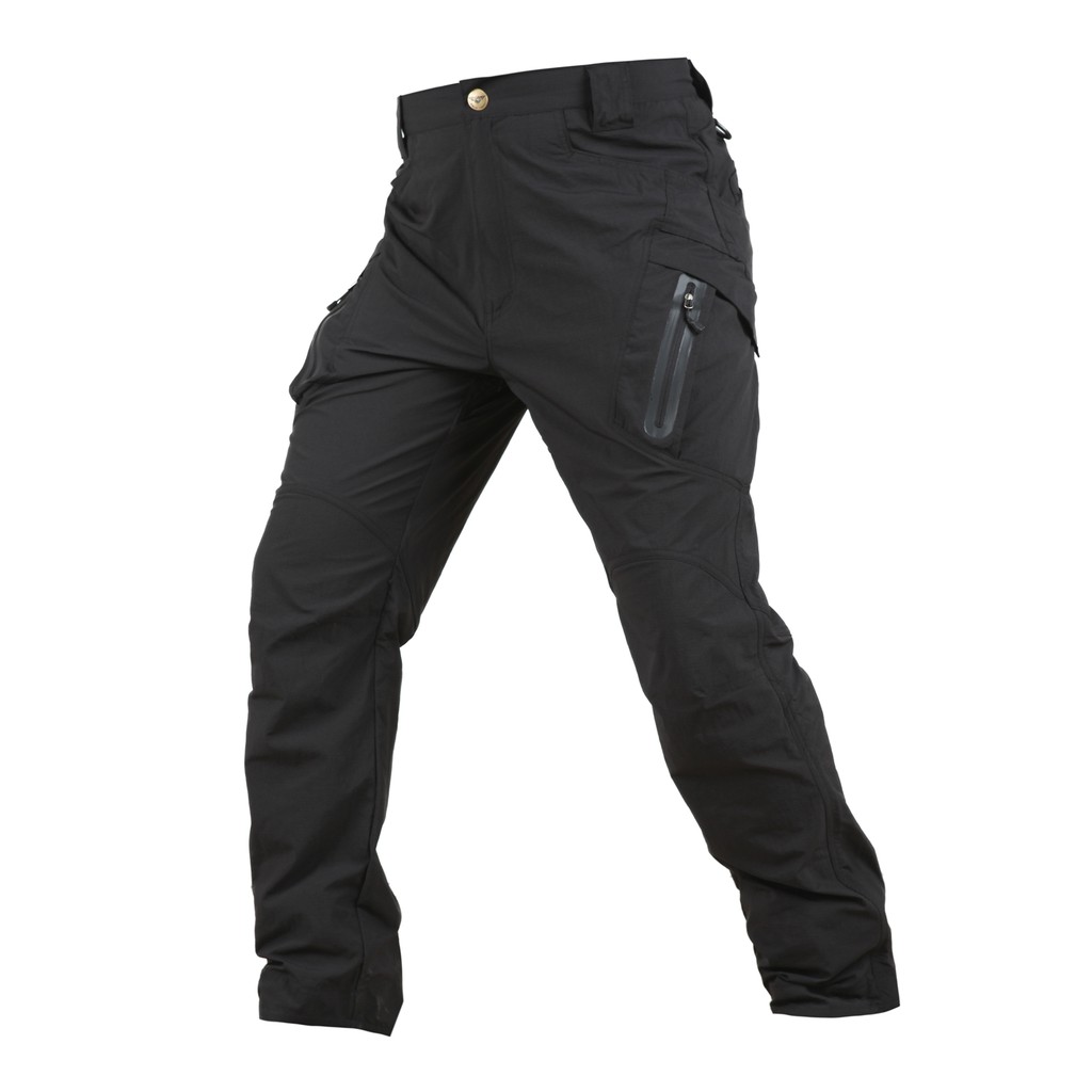 Men Tactical Pants Combat Quick Dry Lightweight Waterproof Cargo Casual Trousers