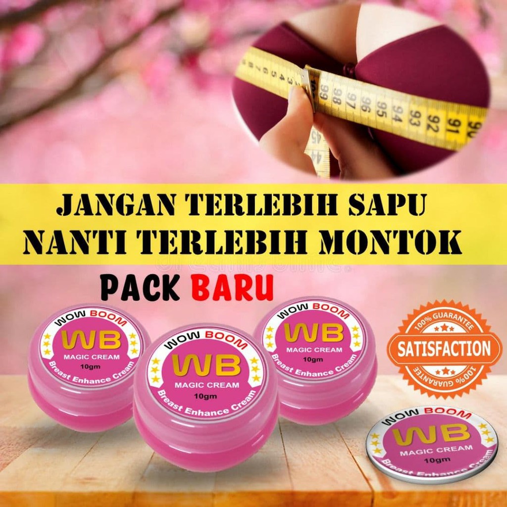 Wow Boom Breast cream Krin tetek/ payudara montok besar tegang