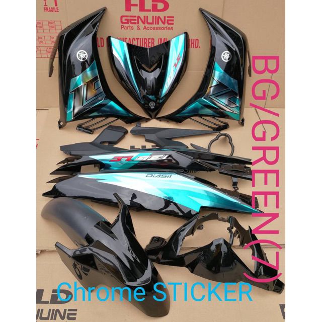 Cover Set 135lc V2 V3 V4 Chrome Sticker Bk Shopee Malaysia