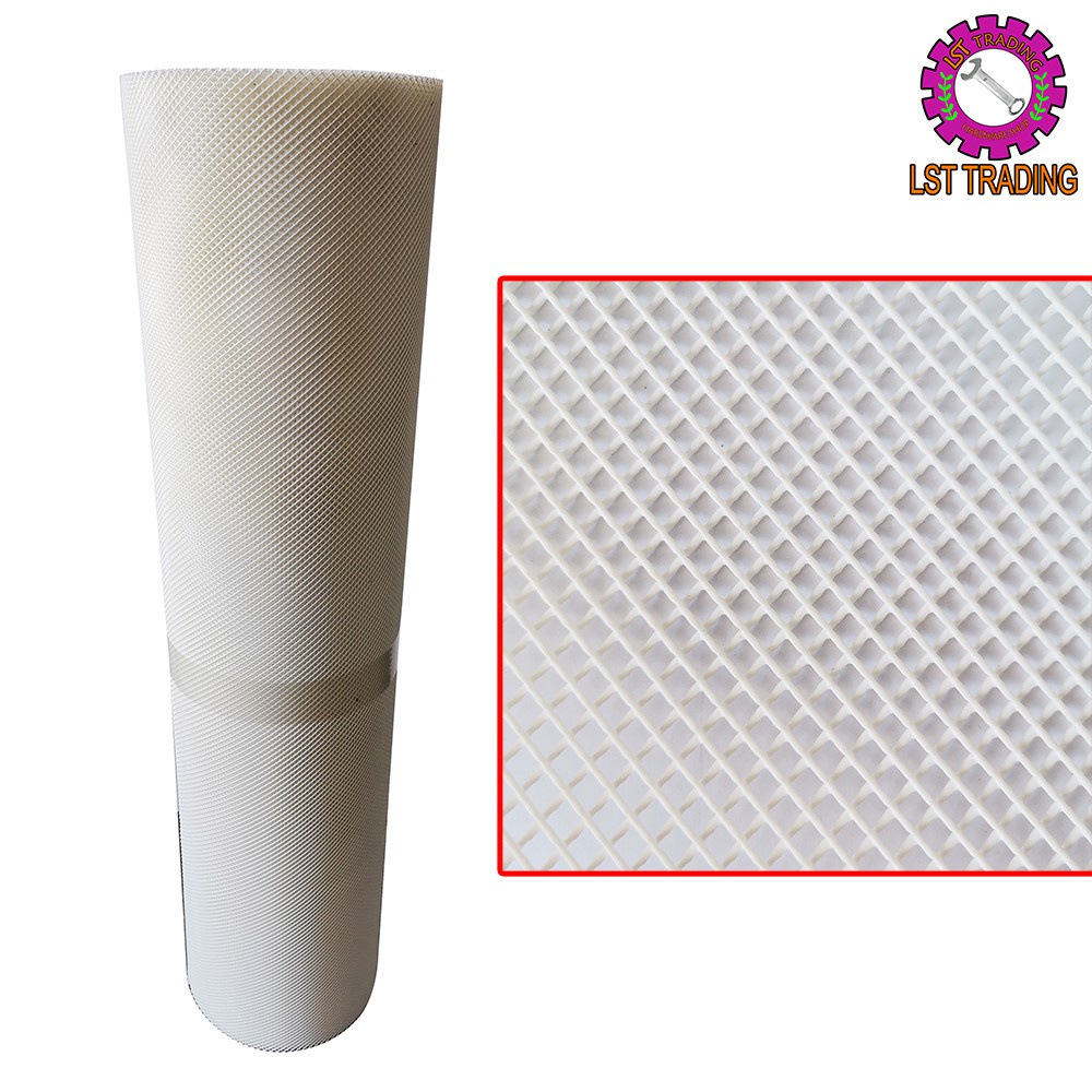 4mm diamond shape white net 1 meter x 10 feet long / white fence / pvc ...