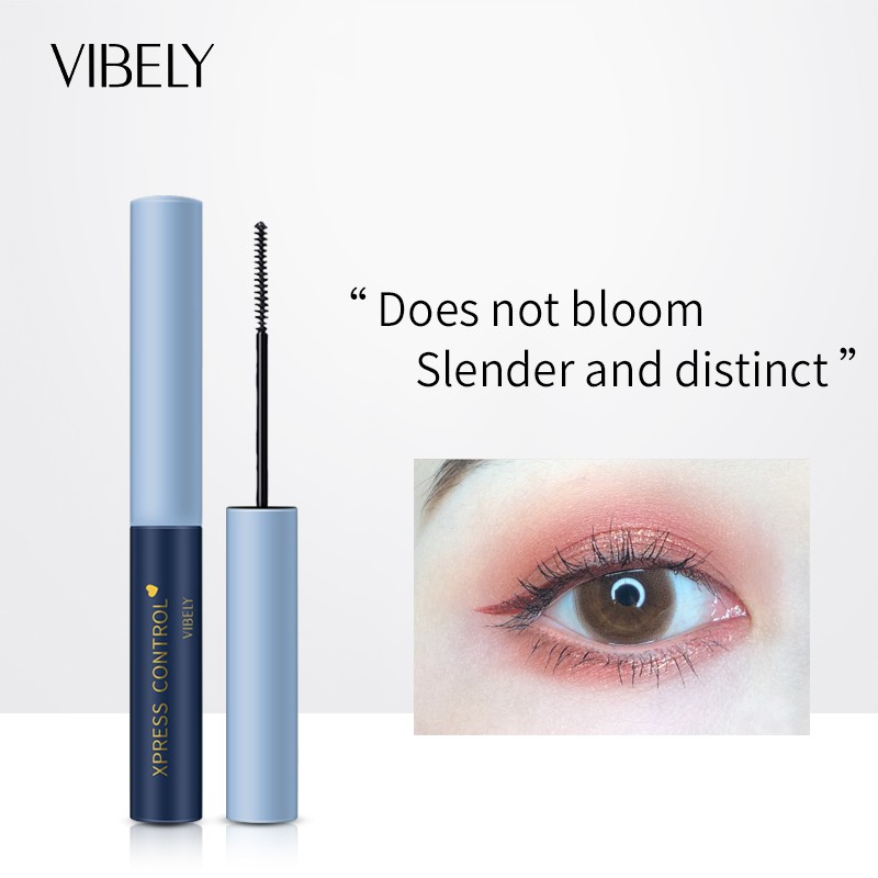 VIBELY Doubleeffect mascara,small brush head, thick, curly, slender