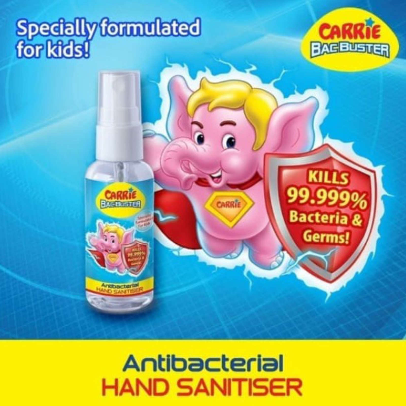 Carrie Bacbuster Antibacterial Hand Sanitiser Spray 50ml | Shopee Malaysia