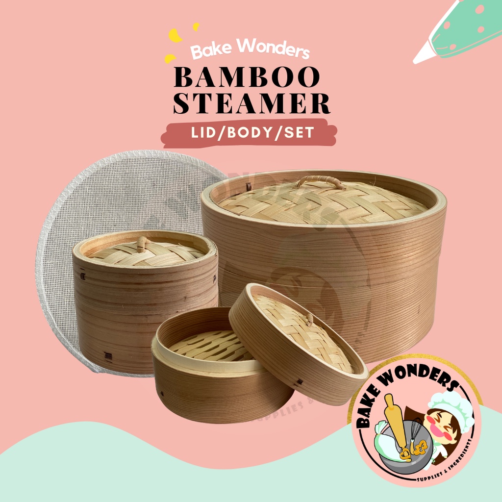 Bamboo Steamer/Lid Steamer/Dim Sum Steamer/Pau Steamer/Pengukus Pau ...