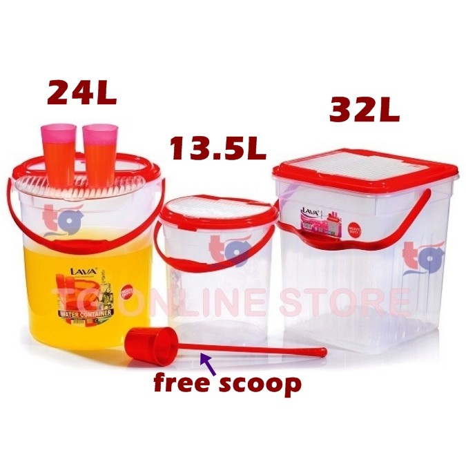 LAVA Juice Container with Scoop / Water Container / Dispenser / Balang