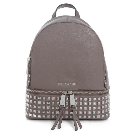 michael kors grey studded backpack