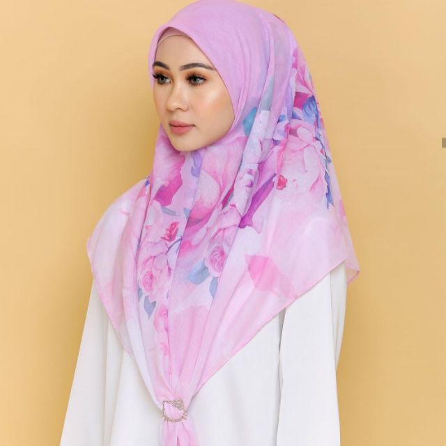 Tudung Bawal Printed Cotton Voile / Bawal Bidang 45 / Bawal Printed ...