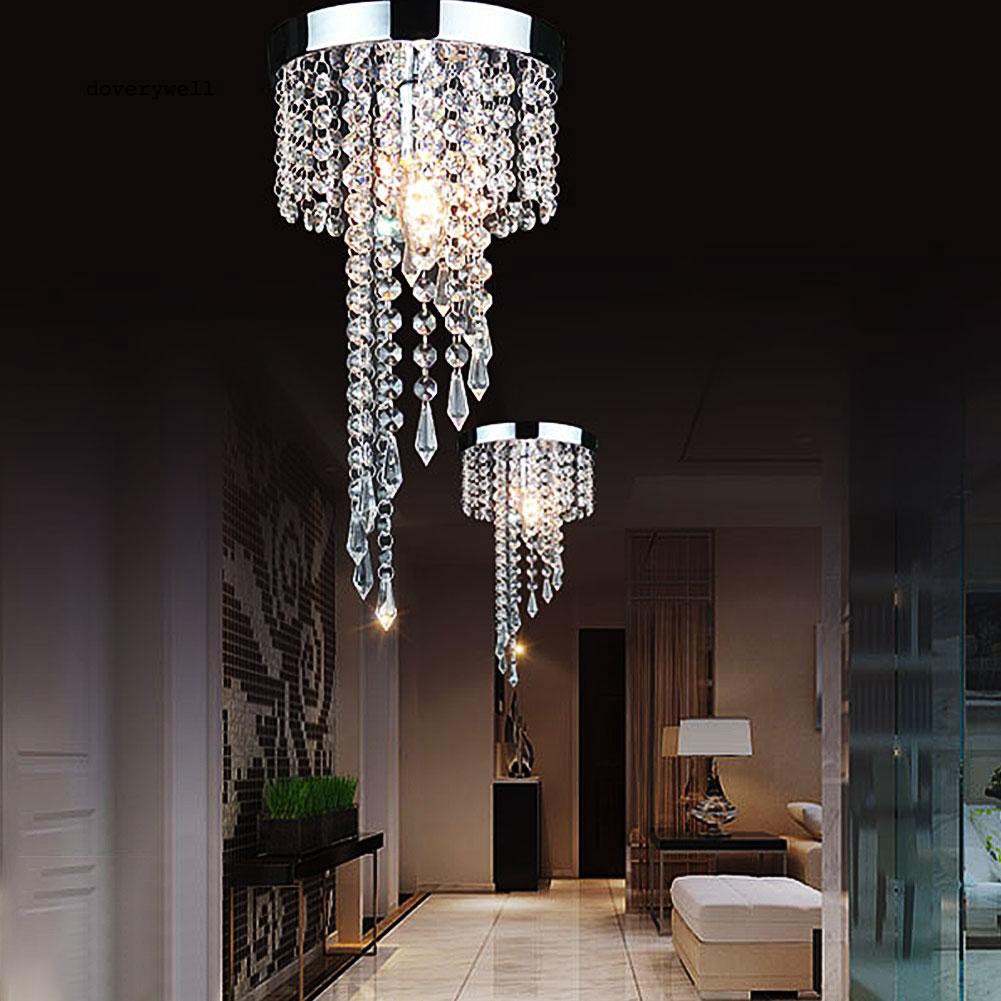 Dyl Modern E14 220v Led Chandelier Crystal Pendant Ceiling Lamp Home Decoration