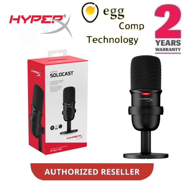 HYPERX SOLOCAST USB MICROPHONE FOR STREAMERS AND CONTENT CREATORS [ 4P58AA ]
