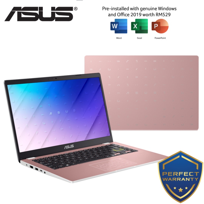 Asus Vivobook Go 14 E410KABV227TS 14'' Laptop Rose Pink ( Celeron N4500, 8GB, 256GB SSD, Intel
