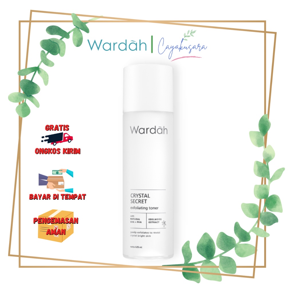 Wardah Crystal Secret Exfoliating Toner with AHA+PHAnatural 125ml - Exfoliating Toner