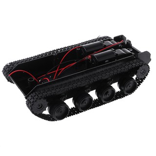 Smart Robot Tank Car Chassis Kit Rubber Track Crawler for Arduino 130 Motor 