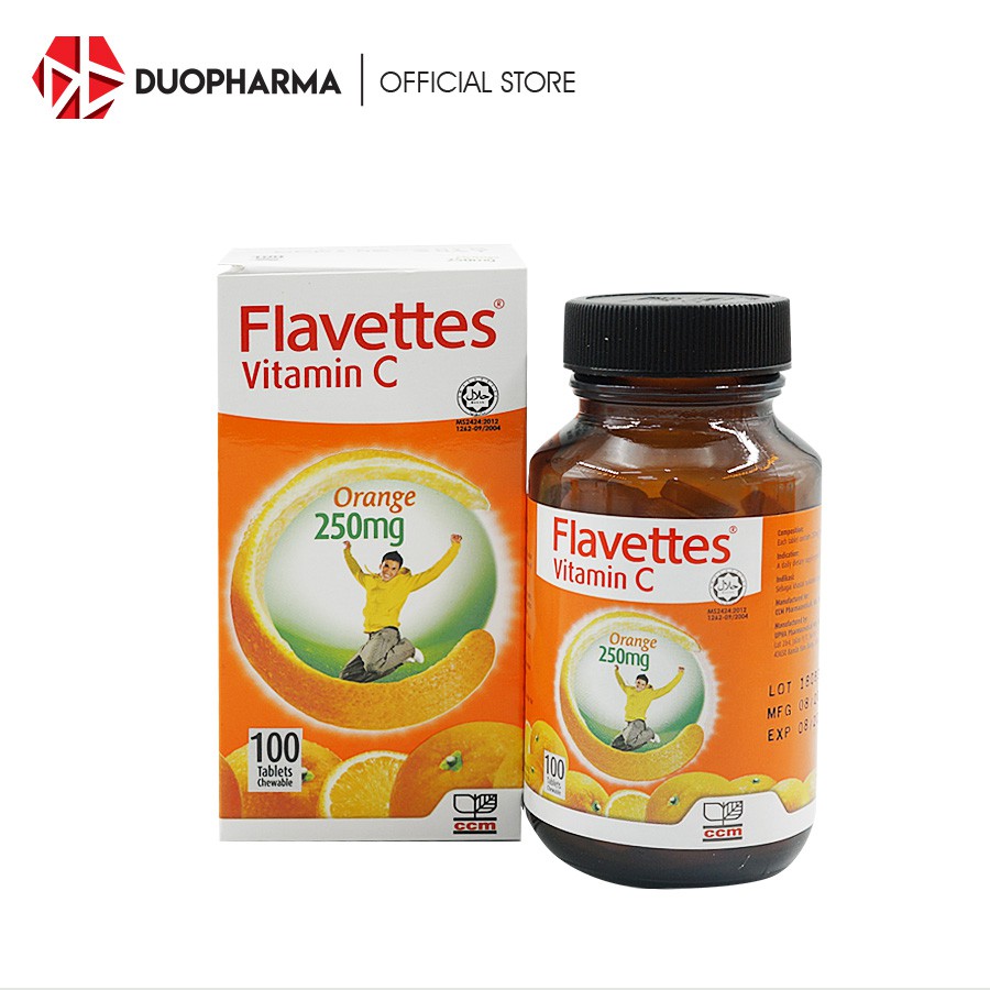 Flavettes Vitamin C - Orange (250mg x 100's) | Shopee Malaysia