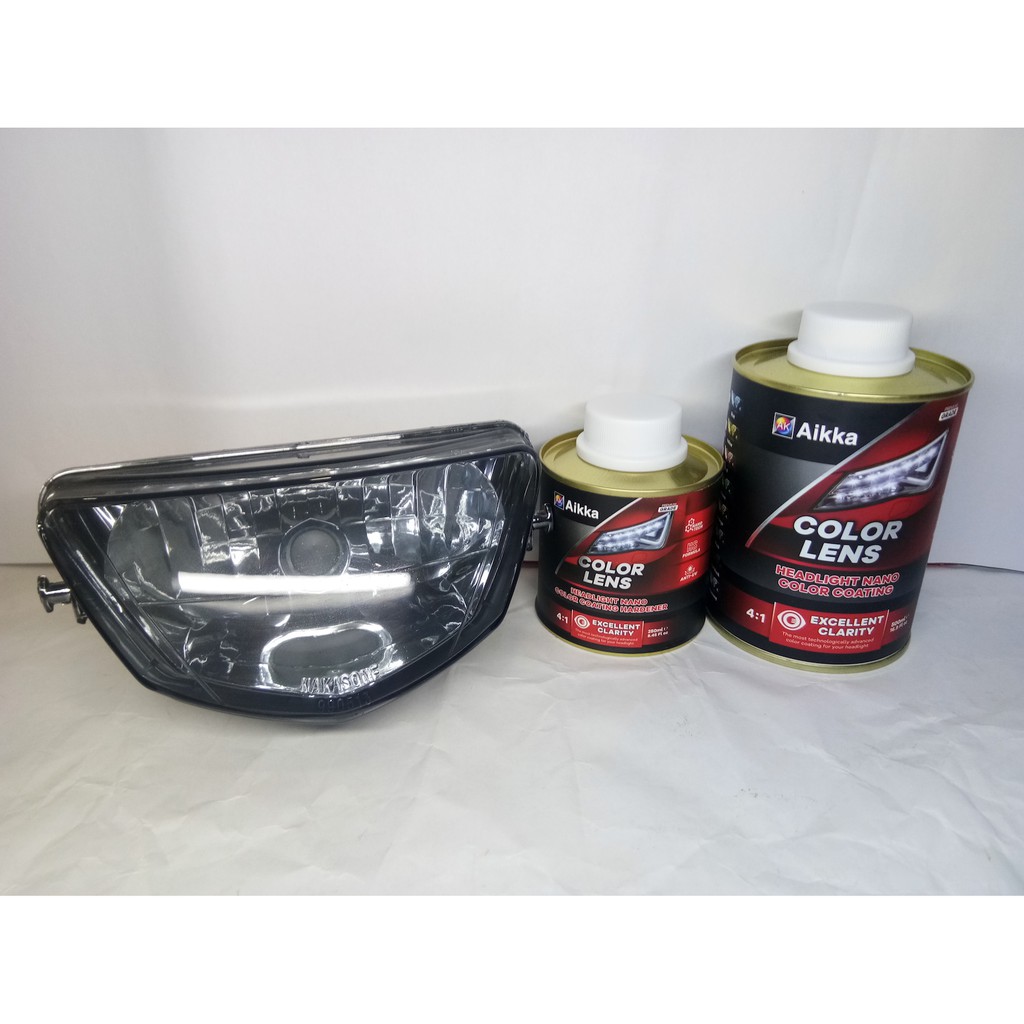 AIKKA CL7 COLOR LENS HEADLIGHT NANO COLOR COATING 41 SUPER BLACK (AK