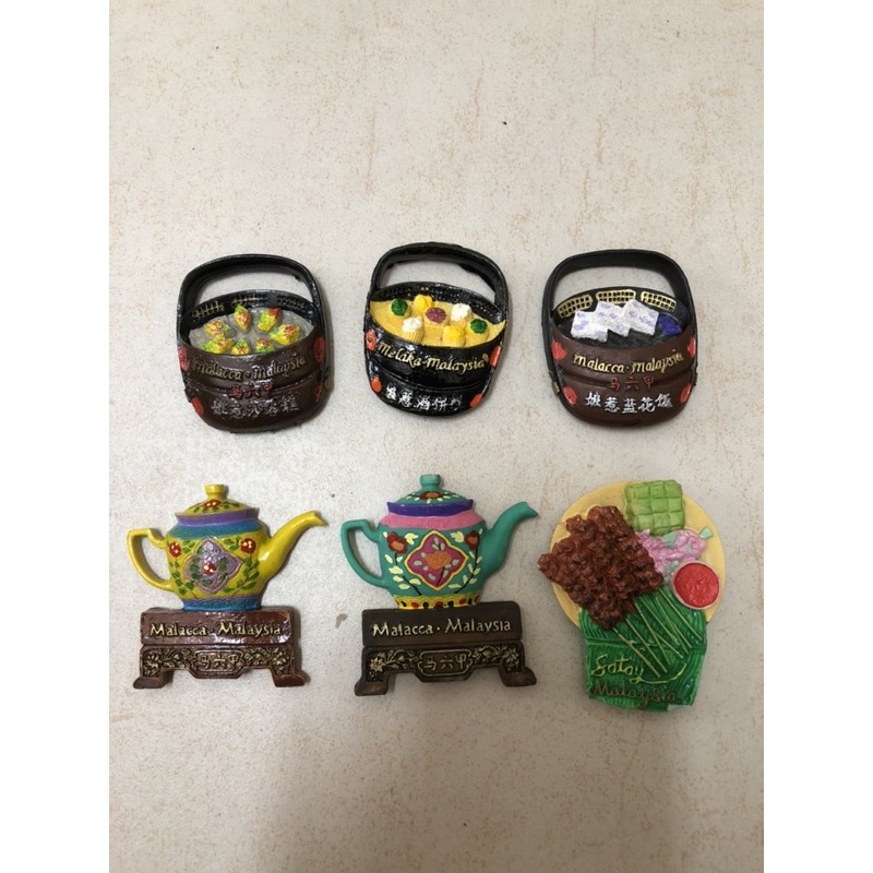 [READY STOCK] Nyonya Series Resin Fridge Magnet Batu Malaysia Melaka Souvenir Borong