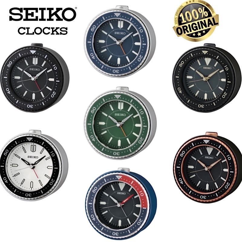 Original) Seiko Mai Quiet Sweep Second Alarm Clock QHE184 | Shopee Malaysia