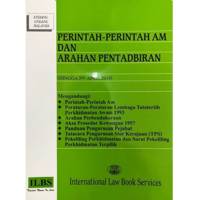 Perintah-Perintah Am dan Arahan Pentadbiran (Edisi Terbaru ...