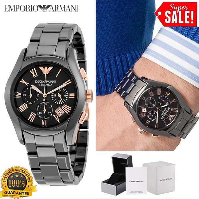 emporio armani men's ceramic chronograph watch ar1410