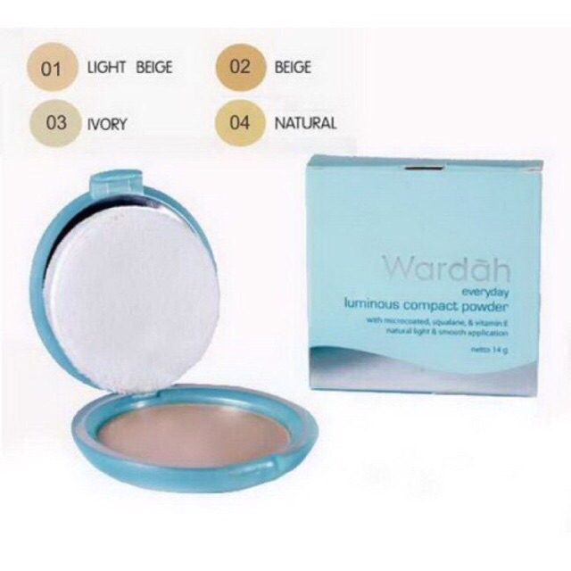 Wardah Everyday Luminous Compact Powder 14g 4 Colours To Choose Shopee Malaysia