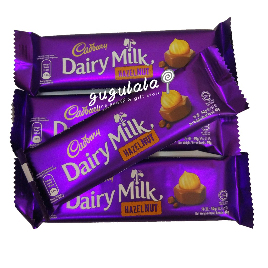 Cadbury Dairy Milk Hazelnut 40g Shopee Malaysia