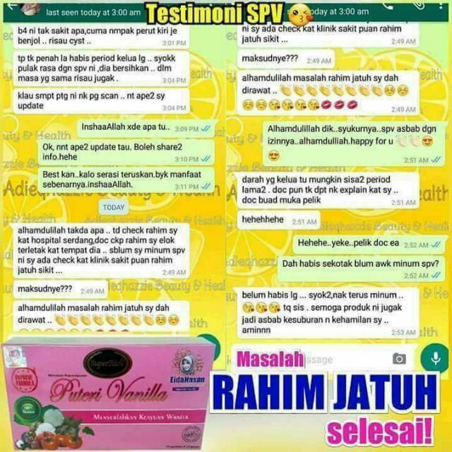 Spv Masalah Rahim Jatuh Selesai Shopee Malaysia