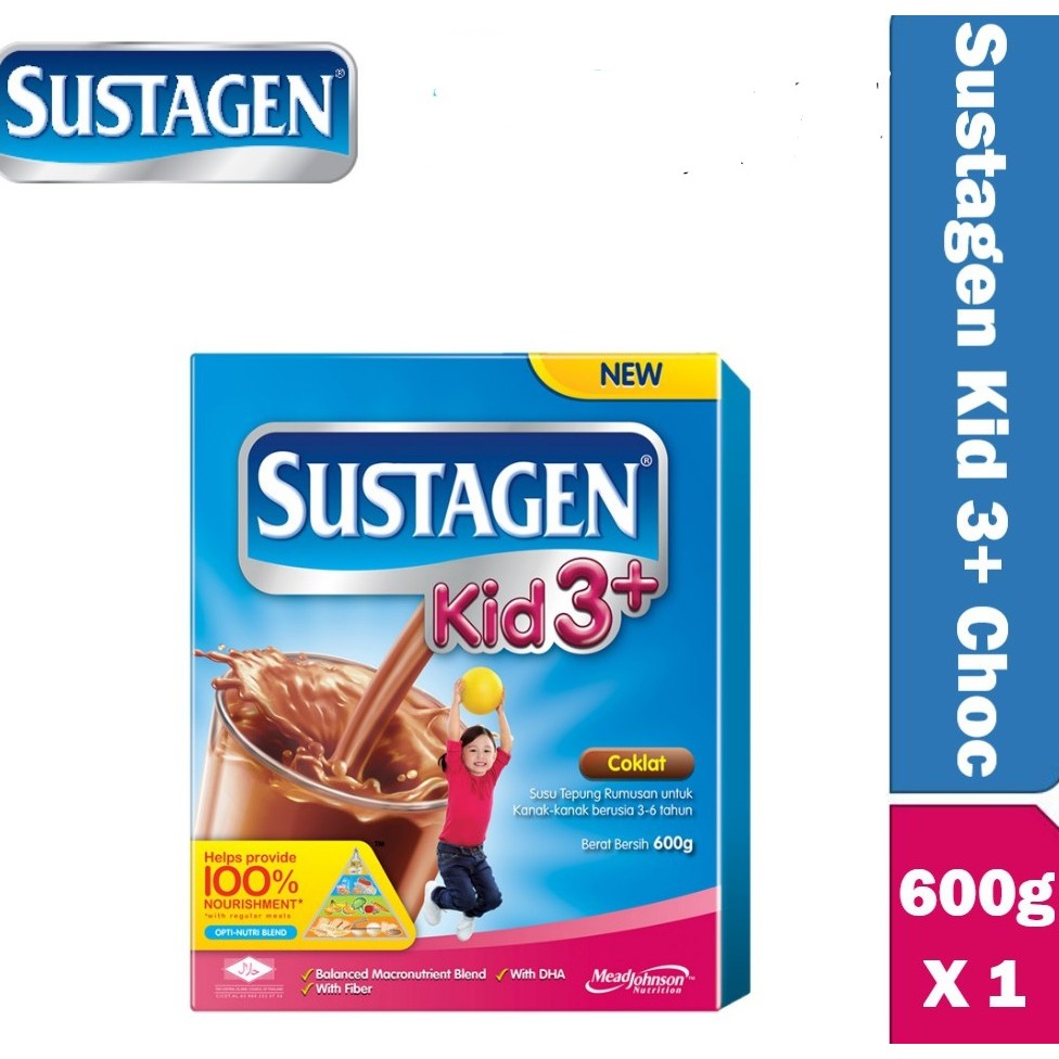 Mead Johnson Sustagen Kid 3+ 600g Chocolate / Coklat (Exp 6/2021