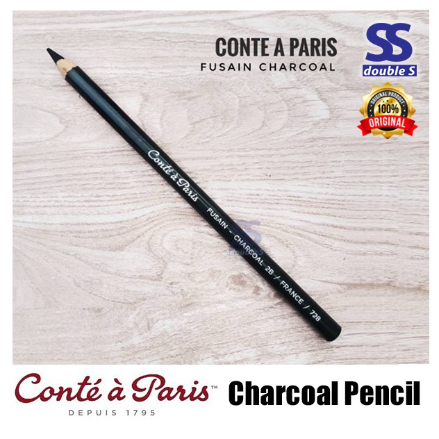 Charcoal Pencil Conte A Paris Fusain Charcoal 728 B 2b Shopee Malaysia