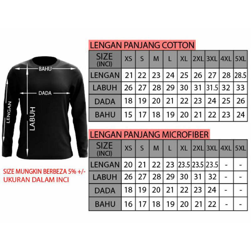 Ready Stock Tshirt Pewaris Kain Cotton Microfiber Jersey Lengan Pendek Lengan Panjang Tshirt Tanah Melayu