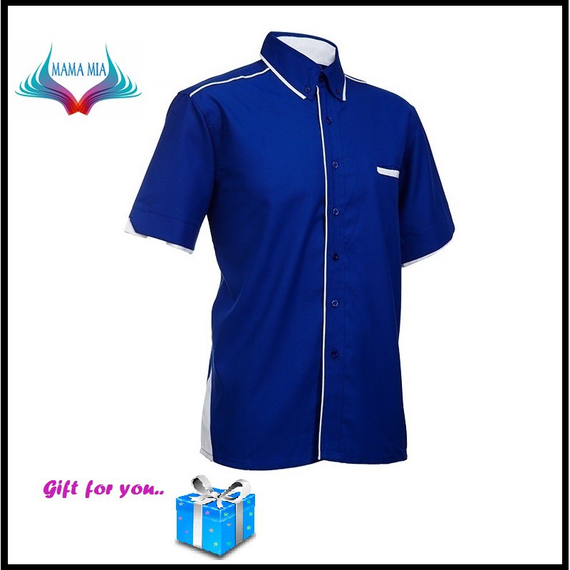Baju Korporat F1 Uniform Oren Sport Men Women F116 Royal Blue Shopee Malaysia