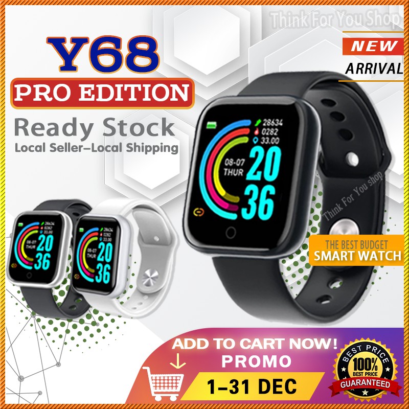 Jam Tangan Sport Watch Smart Watch Fitness Tracker Bluetooth Smart Band