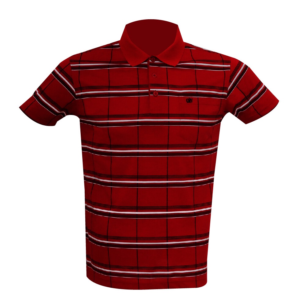 GMV Men's Polo Tee Shirt Printed CHECKS - GM63202B212