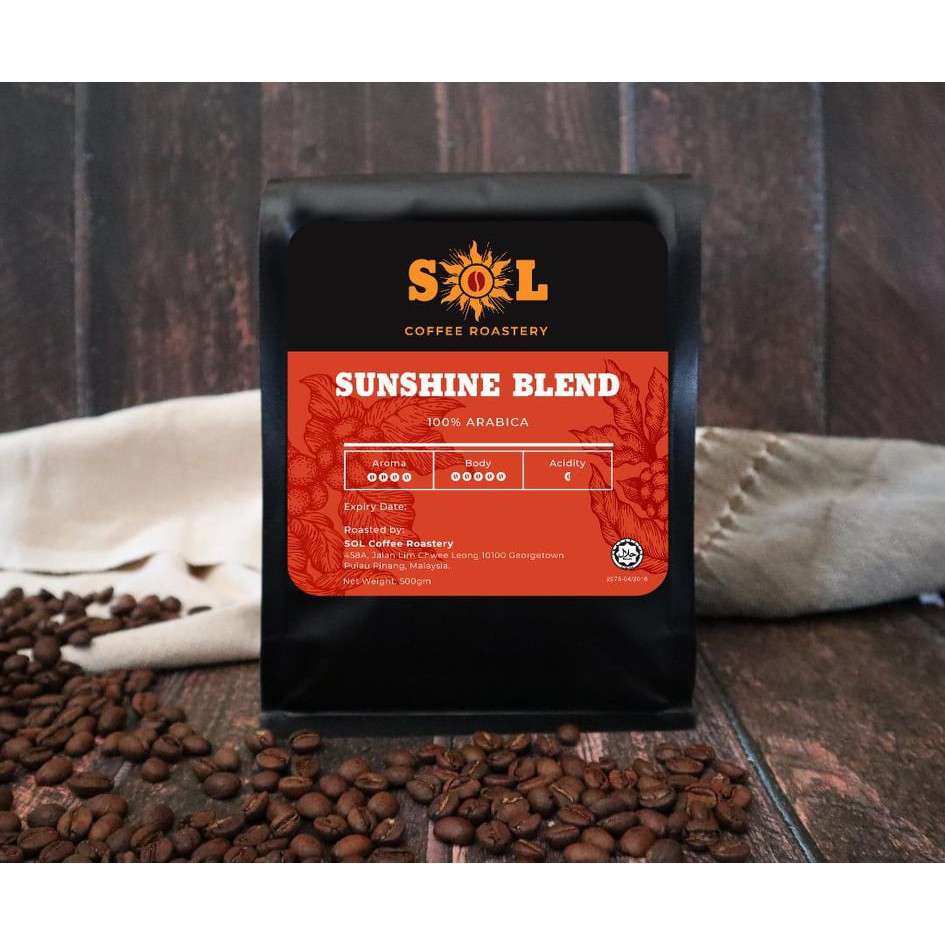 % Arabica Coffee Bean (Sunshine Blend)