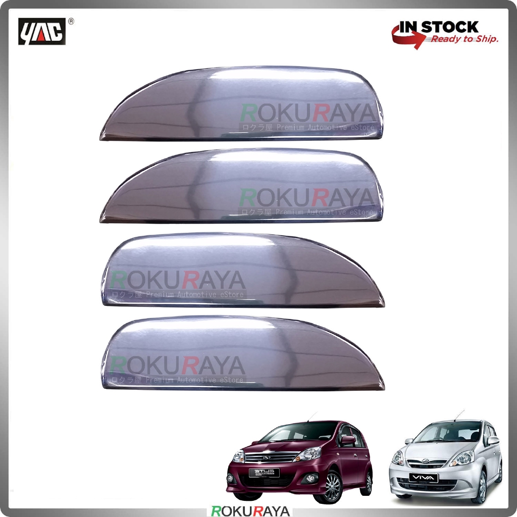 Perodua Viva Door Handle Cover Garnish Trim Stainless Steel