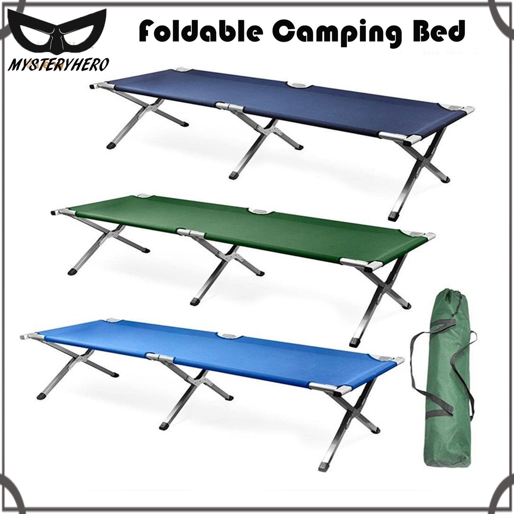 MysteryHero Portable Foldable Camping Bed Cot & Bag Camouflage Military