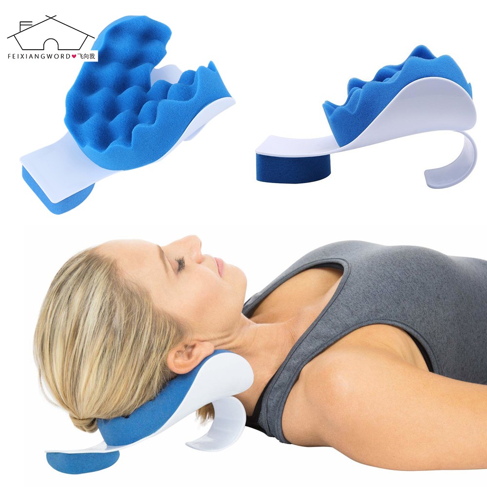 Pain Relief Pillow Neck Shoulder Muscle Relaxer Traction Device