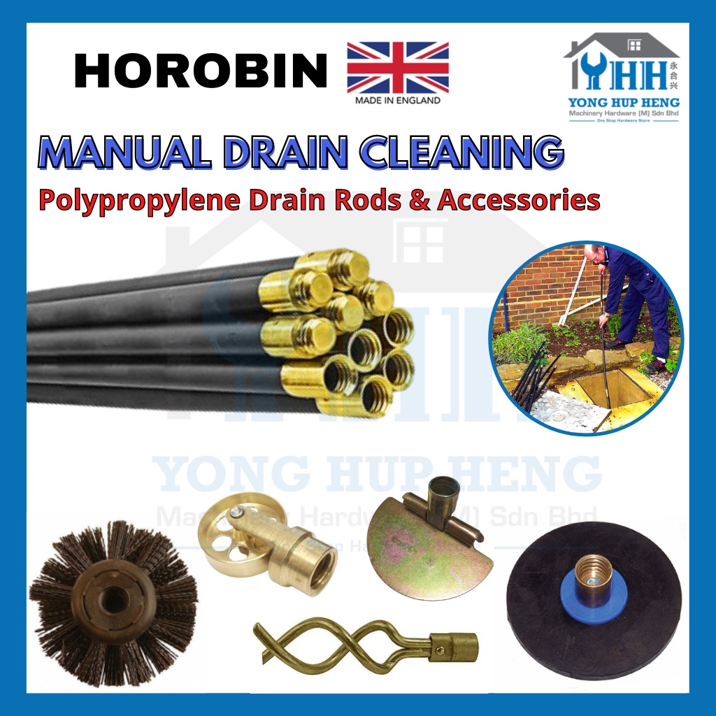 HOROBIN Sewage Cleaning Rod and Accessories / Drain Plungers Cleaners