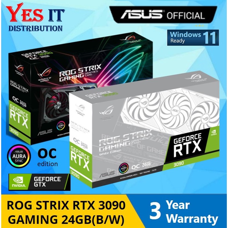 Asus Rog Strix Geforce Rtx 3090 24gb Gddr6x Oc Gaming Graphic Card Rog Strix Rtx3090 O24g 6805