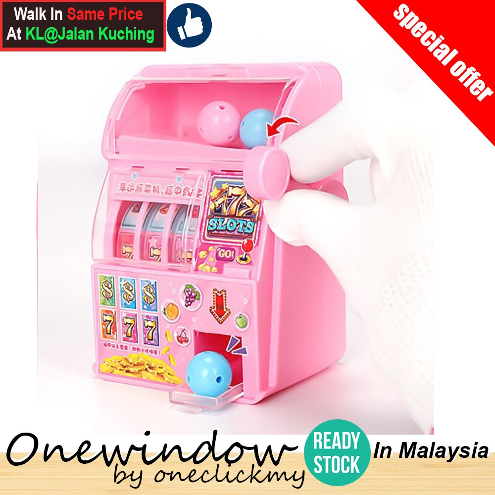 [ READY STOCK ]In Malaysia Mini Handheld Lottery Machine Lucky Slot Machines Puzzle Toy Game Kids Play Toys