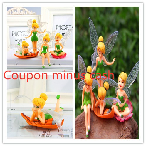 Yzj Best Selling 4pcs Cartoon Fairy Figurines Fairy Garden