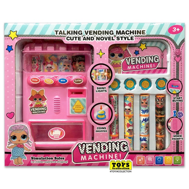 LOL Surprise Doll Vending Machine Light and Sound with Coins Shopee