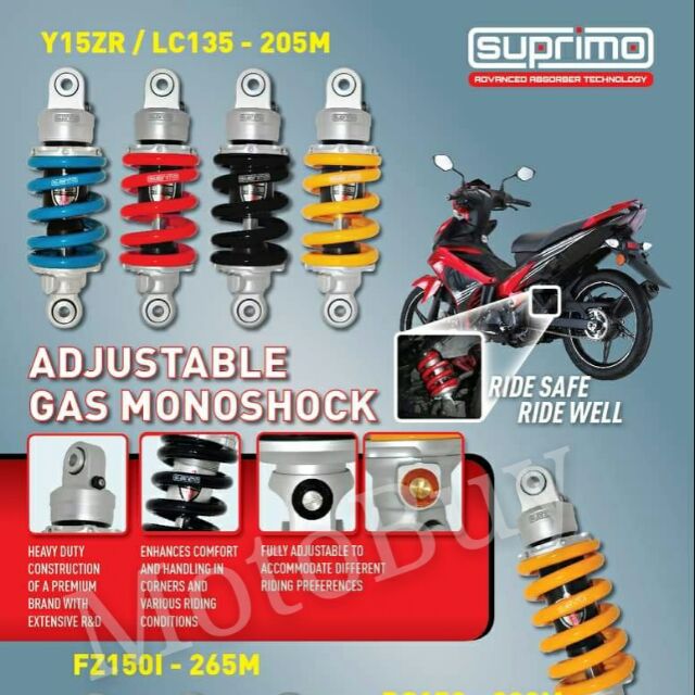 100 Original Yss Absorber Yamaha Lc135 205mm