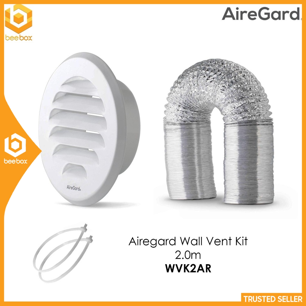 Airegard WVK-2AR Wall Vent Ducting Kit Round (4