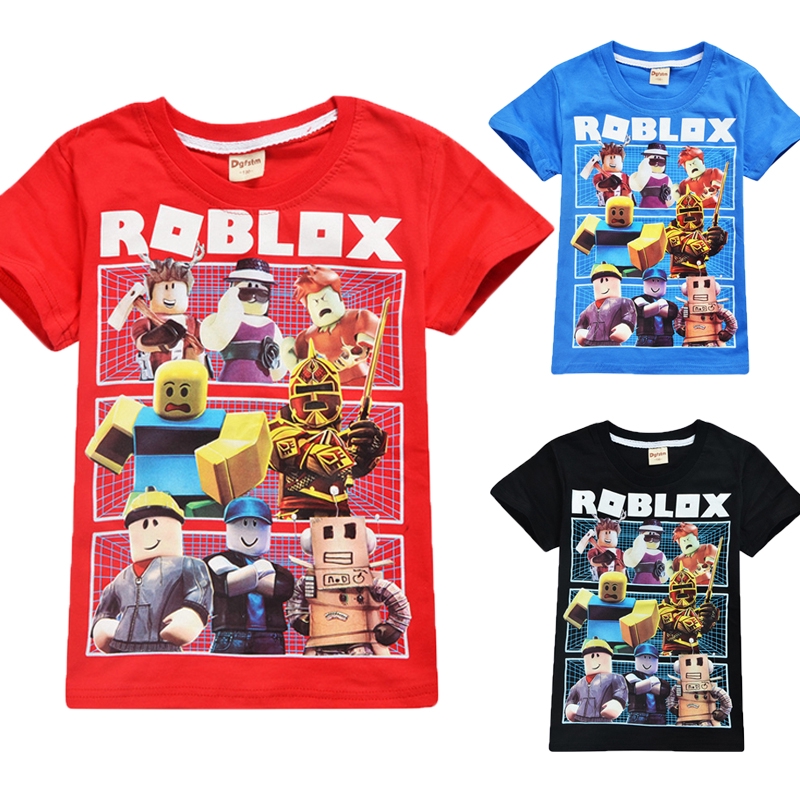 Kids Boys Girls Roblox T Shirts Short Sleeve Cotton Tee Shirts Tops Shopee Malaysia - roblox kids boys short sleeve t shirt cartoon summer printed tee shirts cotton baby children casual tops shopee malaysia