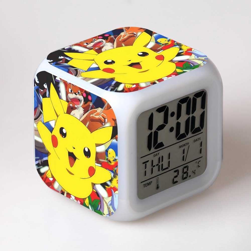 Pokemon Pikachu Digital Alarm Clock Night Light ( New) | Shopee Malaysia