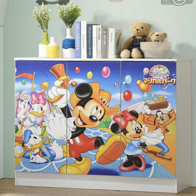  CARTOON  CABINET 3 DOORS AND 2 DOORS almari  baju budak 