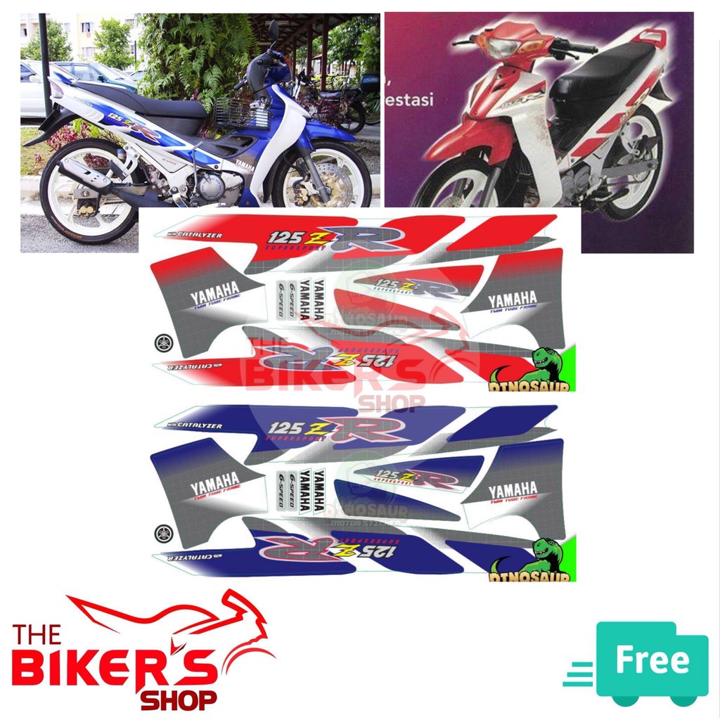 GRED AAA Y125Z Y125ZR Body Sticker Stripe 04 BATA R Biru  