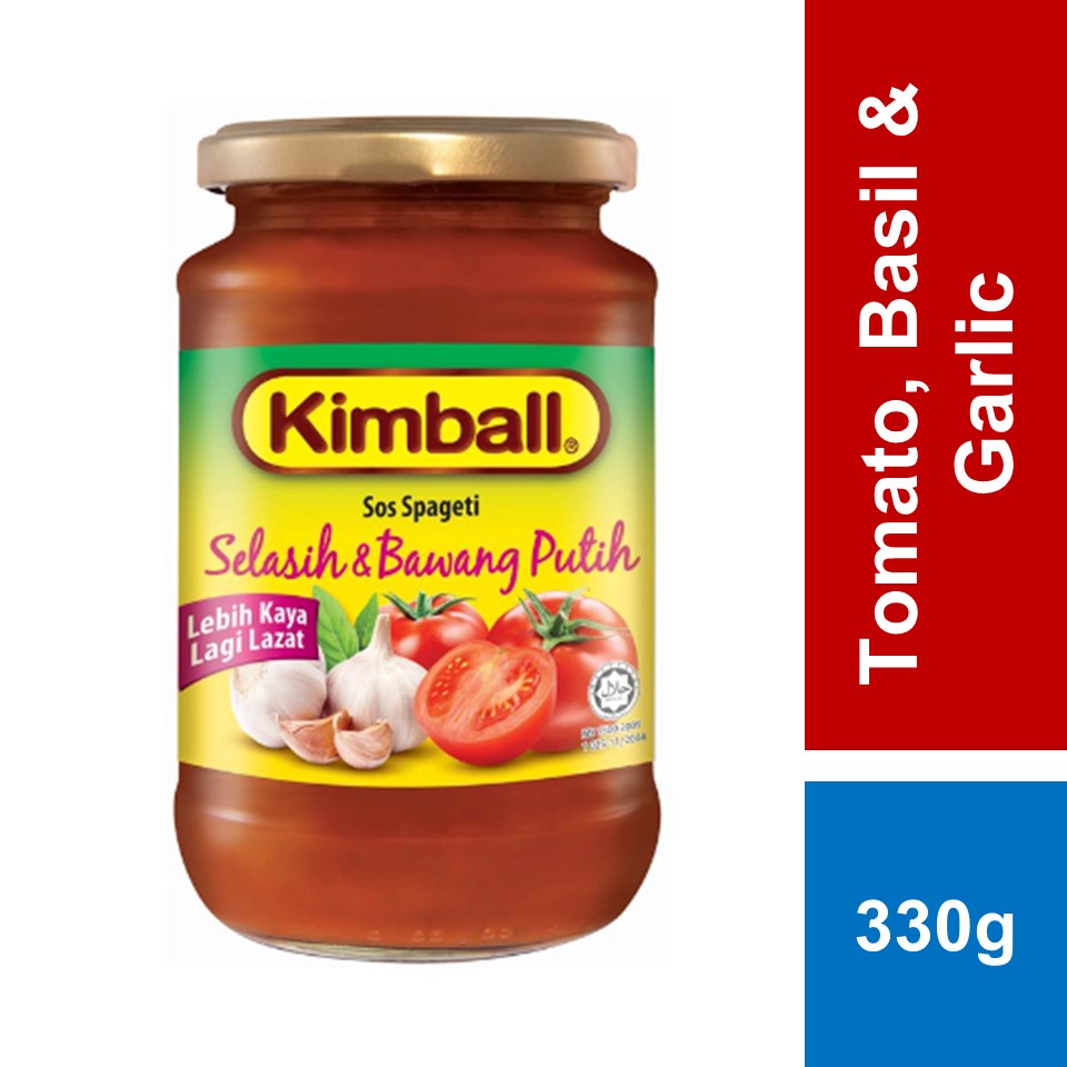 Kimball Tomato Basil And Garlic Spaghetti Sauce 330g Shopee Malaysia