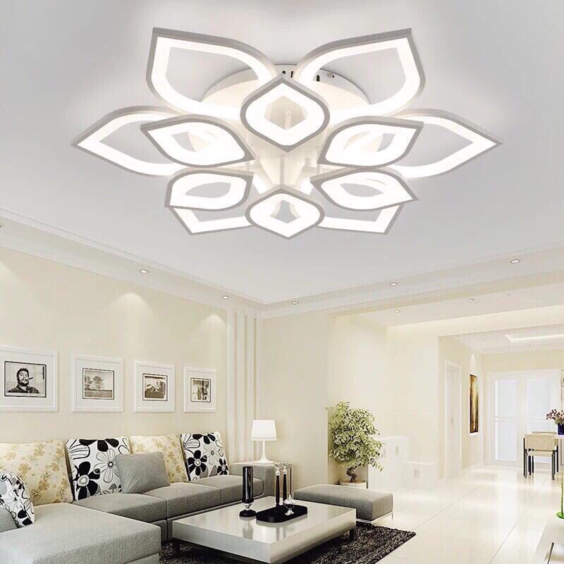 Modern decorative LED ceiling lights - 12-storey lotus-pointed LED ...