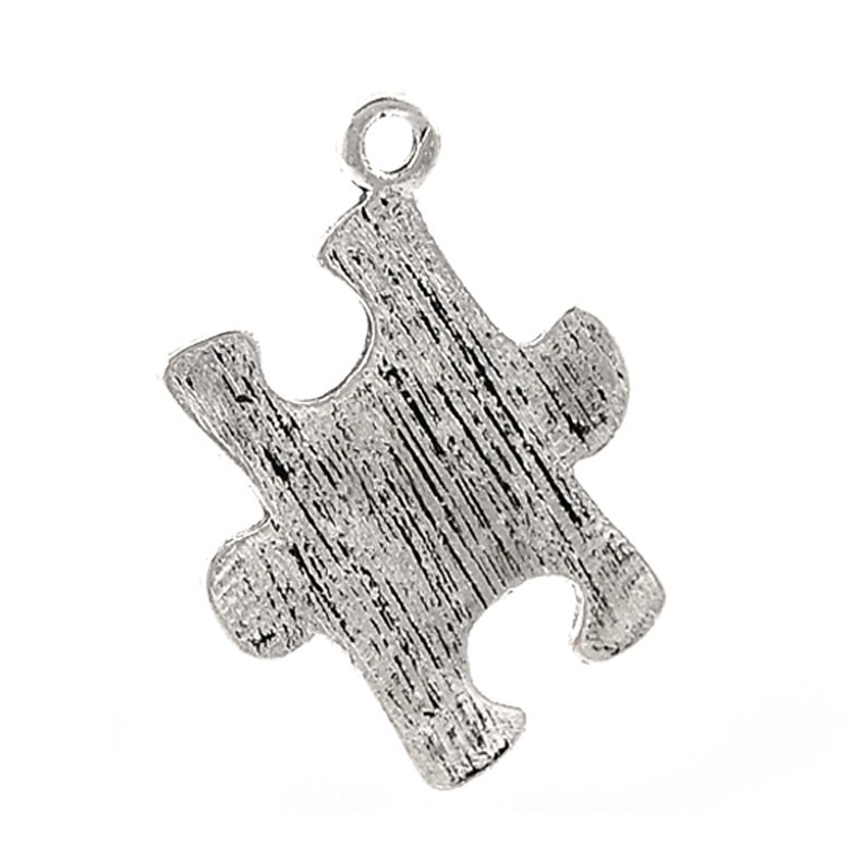 20PCs NEW Silver Tone Puzzle Jigsaw Charm Pendants 23x17mm 7//8/"x5//8/"