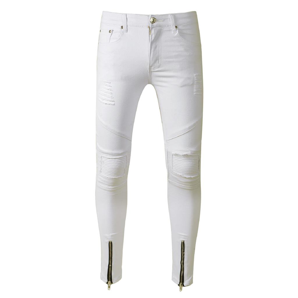 mens white skinny pants